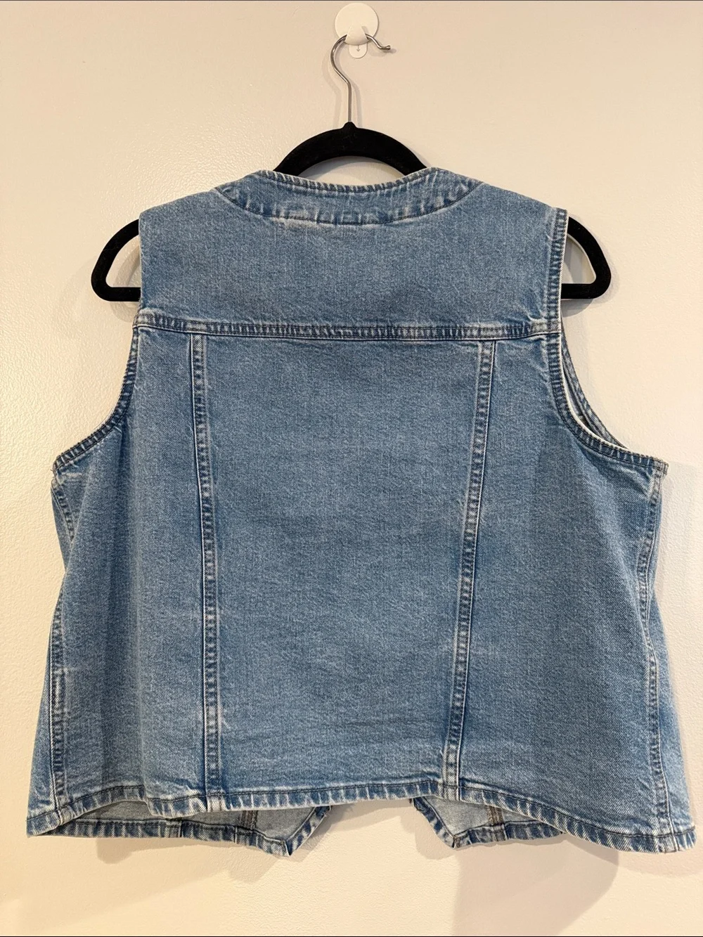 Jean Button up vest